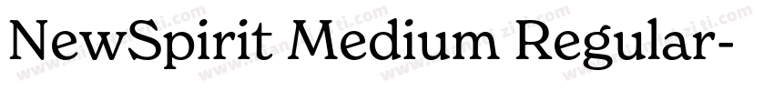 NewSpirit Medium Regular字体转换